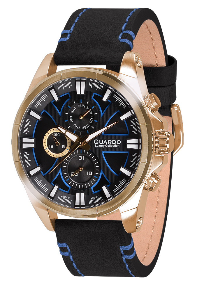 

Часы мужские Guardo S1631-4 черные