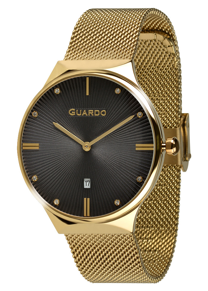 

Часы женские Guardo золотые 012473-(1)-4 золотые