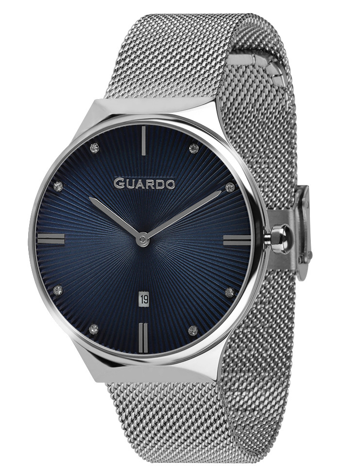 

Часы женские Guardo 012473-(1)-2 серебряные