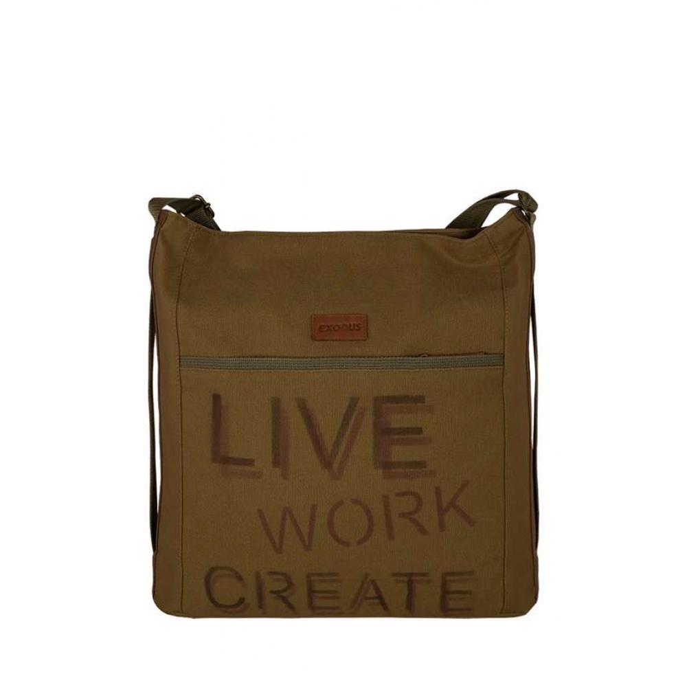 

Сумка - Планшет Унисекс Exodus Leather Canvas Коричневый P0404Ex062
