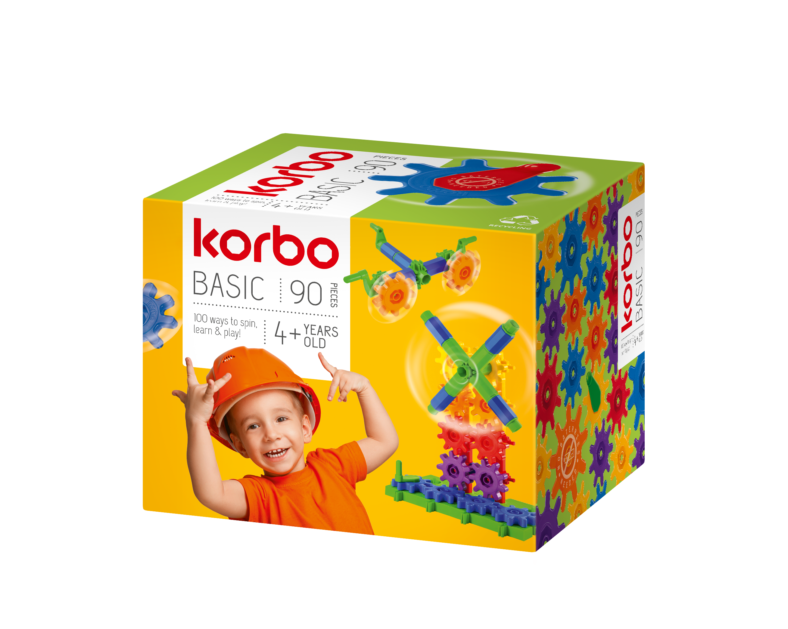 

Конструктор KORBO Basic 90 деталей (ПФ-18656)