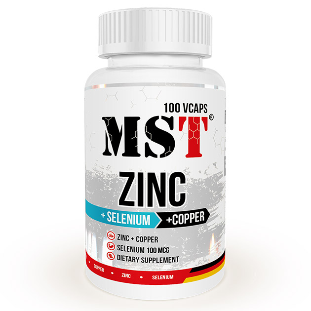 

Минералы MST Nutrition Zinc Selenium Copper 100 капс