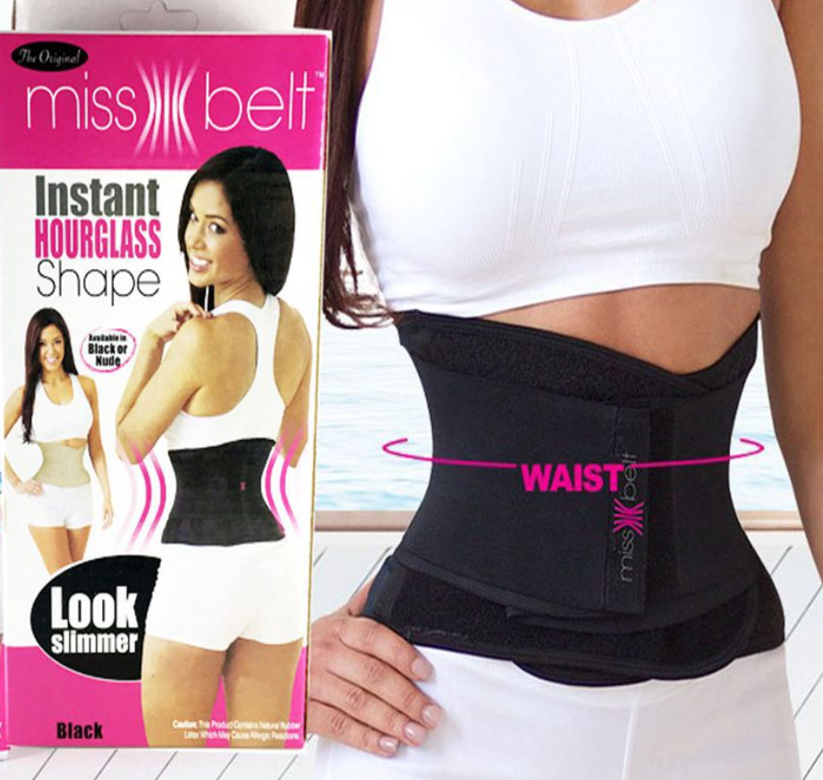 

Компрессионный пояс для похудения Miss Belt черный L/XL (504)