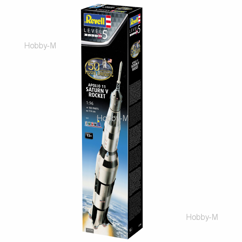 

Подарочный набор с моделью Ракета-носитель Сатурн 5 миссии "Аполлон 11" 1:96 Revell (RVL-03704)