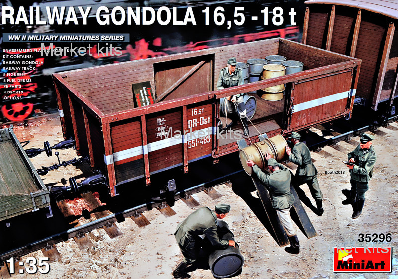 

Полувагон "Gondola" 16,5-18 т 1:35 MINIART (MA35296)