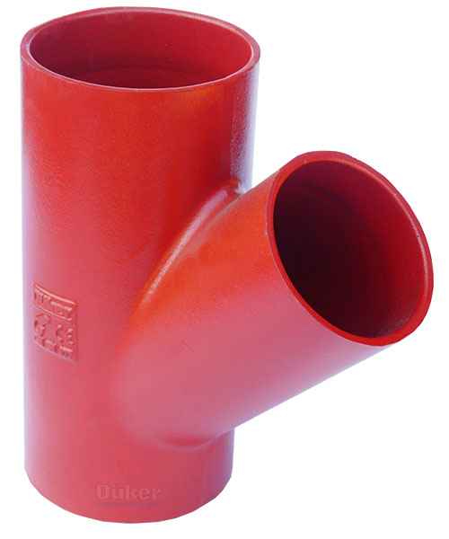 

Чугунный тройник Duker SML 45 градусов диаметр 150х100 мм (663364)