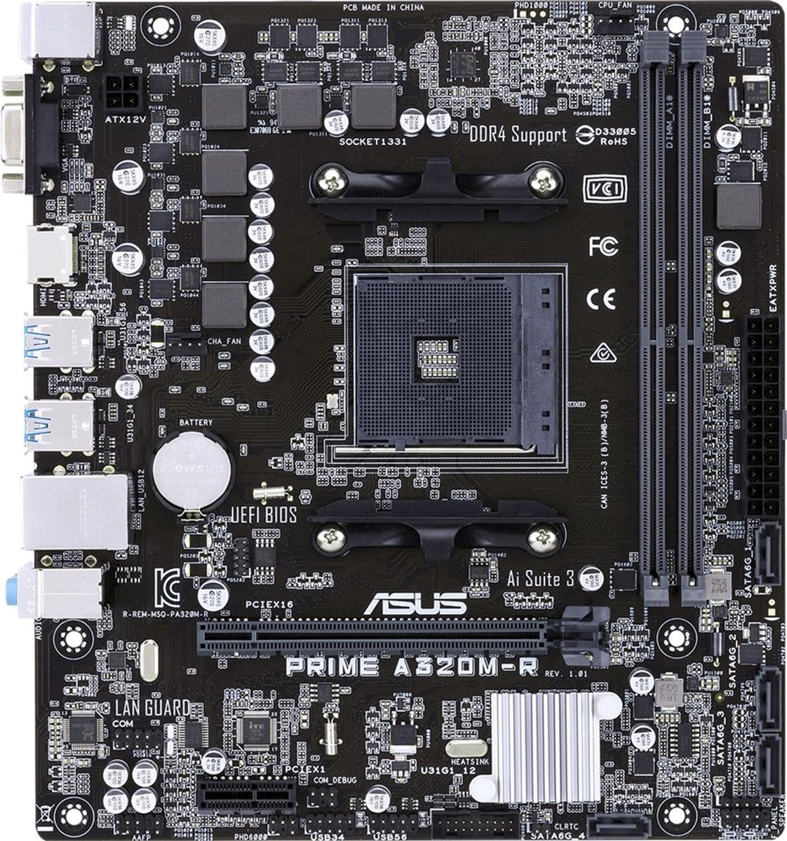 

Материнская плата ASUS PRIME A320M-R SI (PRIME A320M-R-SI)