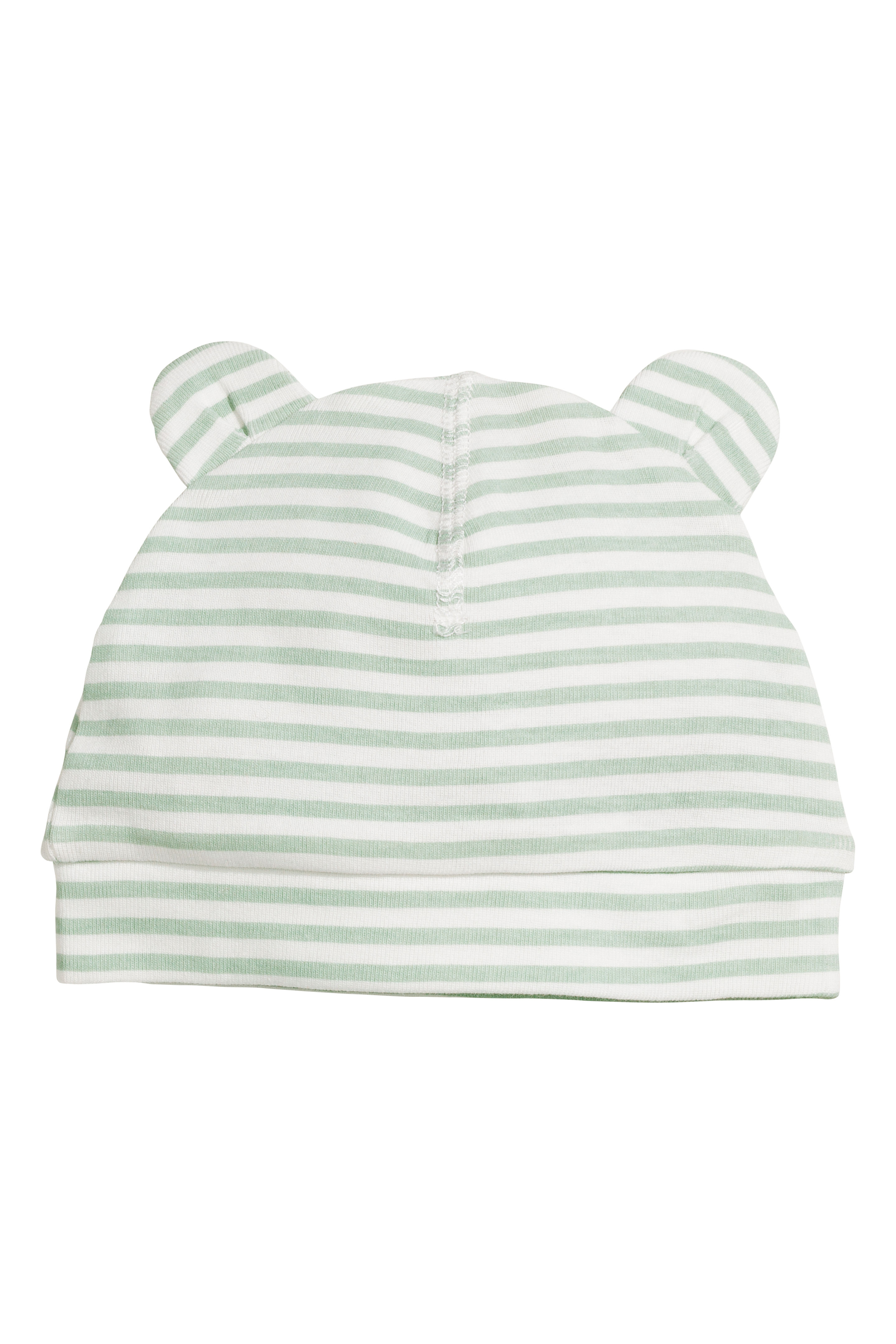 

Шапка H&M 62см (40) бело зеленый полоска 5514137