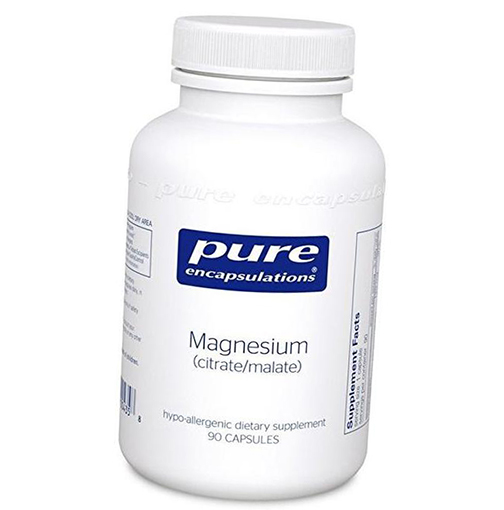 

Магний Цитрат Малат, Magnesium Citrate/Malate, Pure Encapsulations 90капс (36361024)