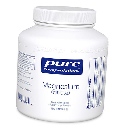 

Магний Цитрат, Magnesium Citrate, Pure Encapsulations 180вегкапс (36361007)