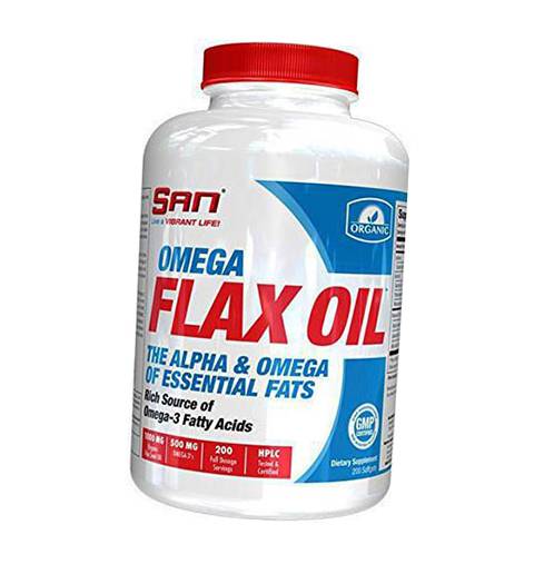 

Органическое Льняное масло, Omega Flax Oil, San 200гелкапс (67091001)