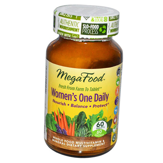 

Мультивитамины для женщин, Women's One Daily, Mega Food 60таб (36343005)