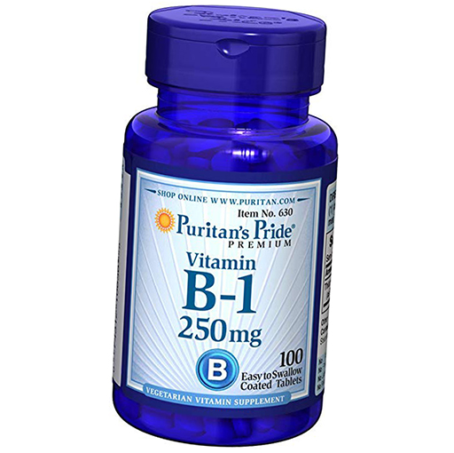 

Тиамин, Vitamin B-1 250, Puritan's Pride 100таб (36367007)