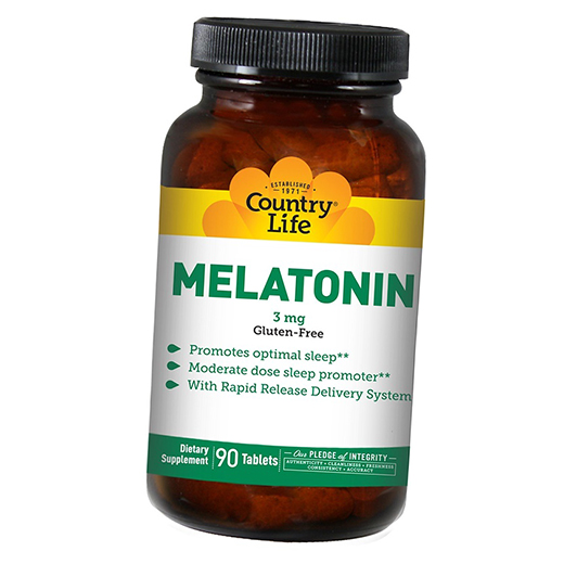 

Мелатонин, Melatonin 3, Country Life 90таб (72124001)