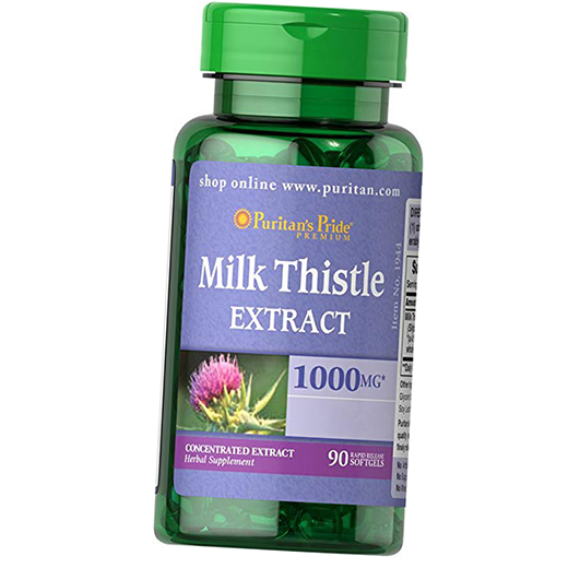 

Экстракт расторопши, Milk Thistle 4:1 Extract 1000, Puritan's Pride 90гелкапс (71367012)