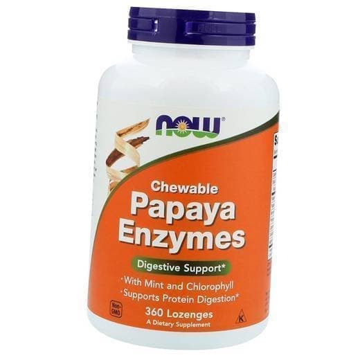 

Пищеварительные Ферменты Папайи, Papaya Enzymes, Now Foods 360леденцов (69128020)