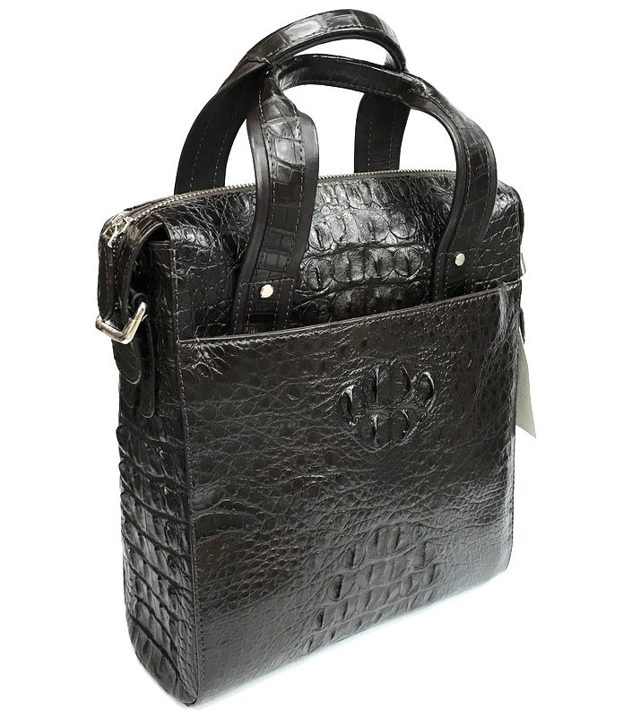 

Деловая сумка из кожи крокодила (DCM83 Black) черный