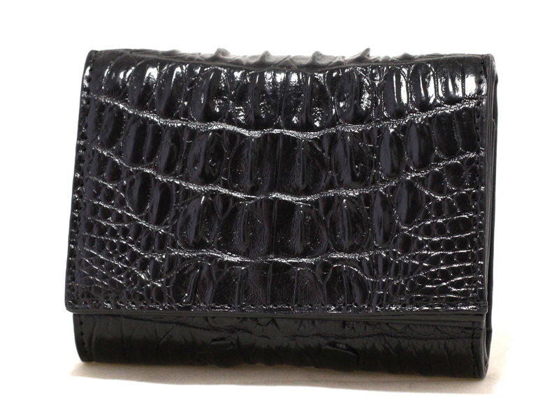 

Портмоне из кожи крокодила (cru-11200​ Black) черный