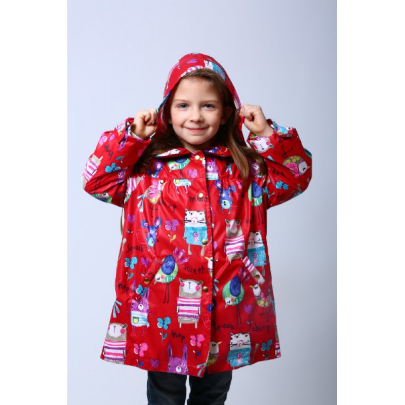 

Ветровка DaNa-kids Котики" 98 см Красный (53003)