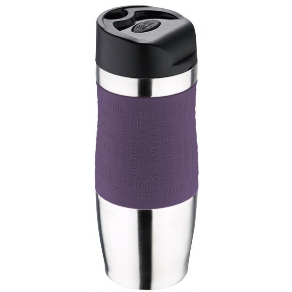 

Термокружка Bergner Vacuum Travel 400мл, фиолетовая