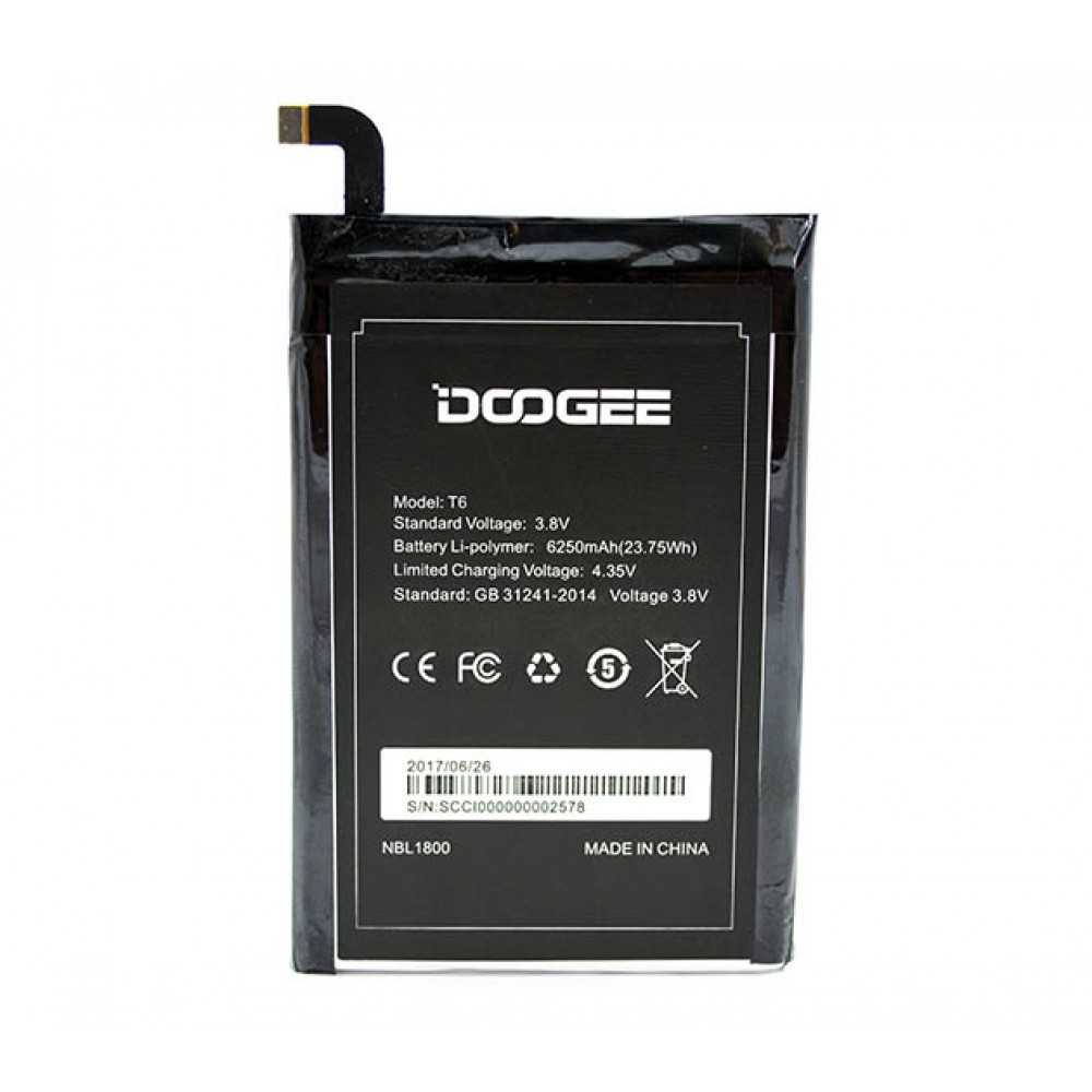 

Аккумулятор Doogee T6