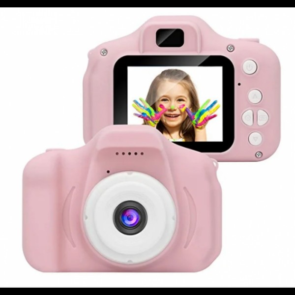 

Детский цифровой фотоаппарат Kids Camera GM14 с записью видео Розовый