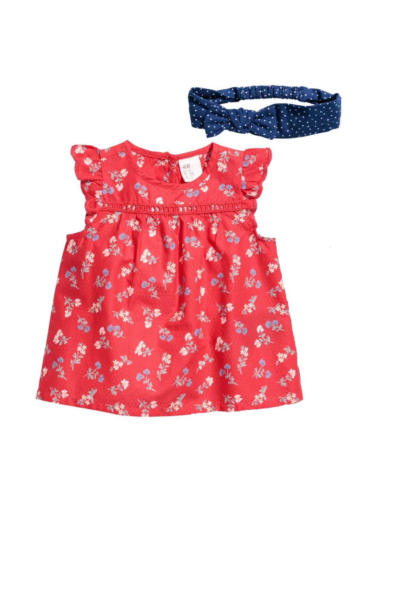 

Блуза с повязкой H&M 68 см Красная (НМ112362)