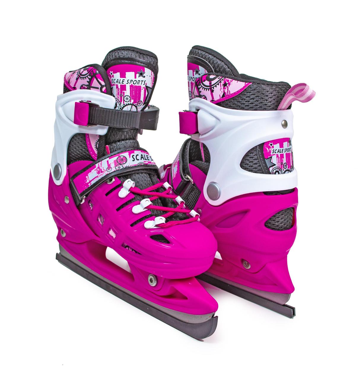 

КОНЬКИ РАЗДВИЖНЫЕ SCALE SPORT. PINK Р. 34-37