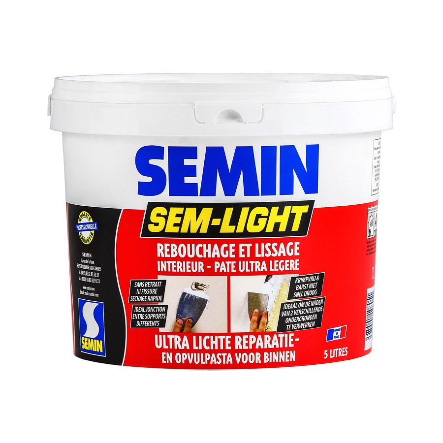 

Semin Light - свехлегкая безусадочная эластичная шпаклевка 1 литр