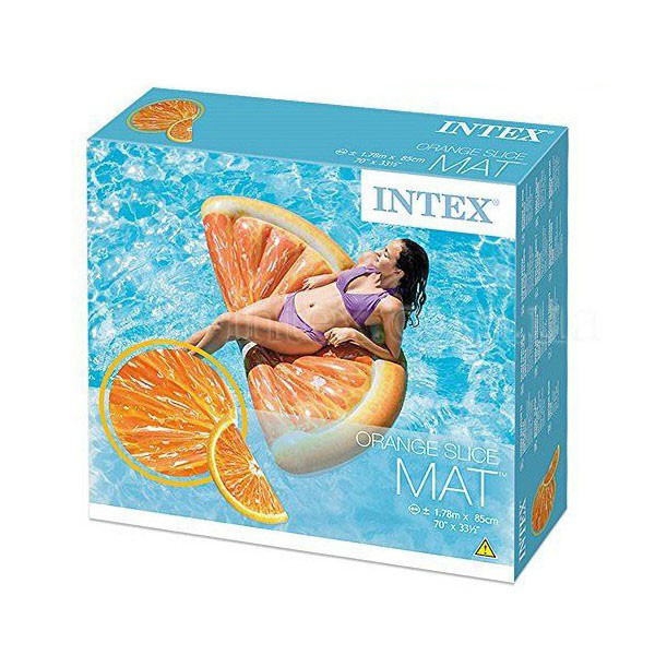 

Intex 58763 Надувной матрас-плотик Долька Апельсина 178х85см