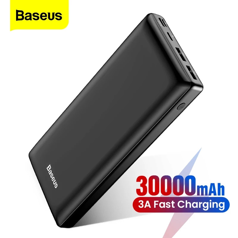 

Зарядний пристрій Power Bank Baseus Швидка зарядка 30000 mAh Чорний