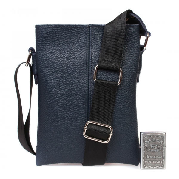 

Кожаная сумка через плечо для документов водителя CasualStyle SM-4403 синяя