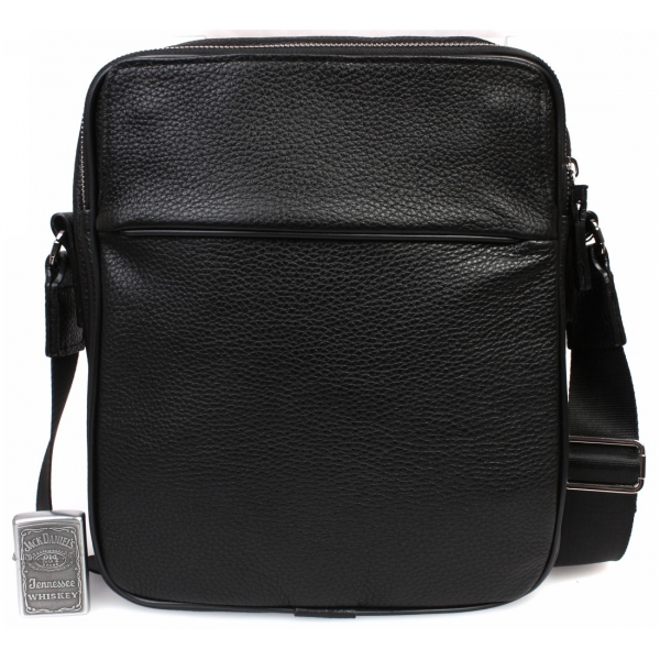 

Мужской кожаный мессенджер через плечо CasualStyle SM-4450 черный