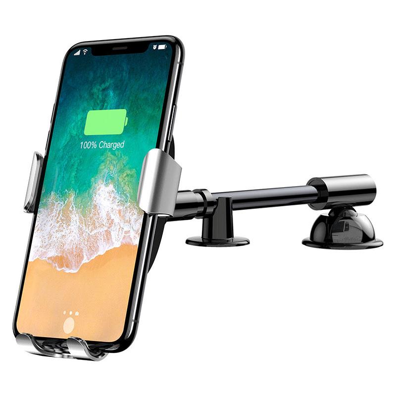 

Автодержатель BASEUS Heukji Wireless Charger Gravity Car Mount Black