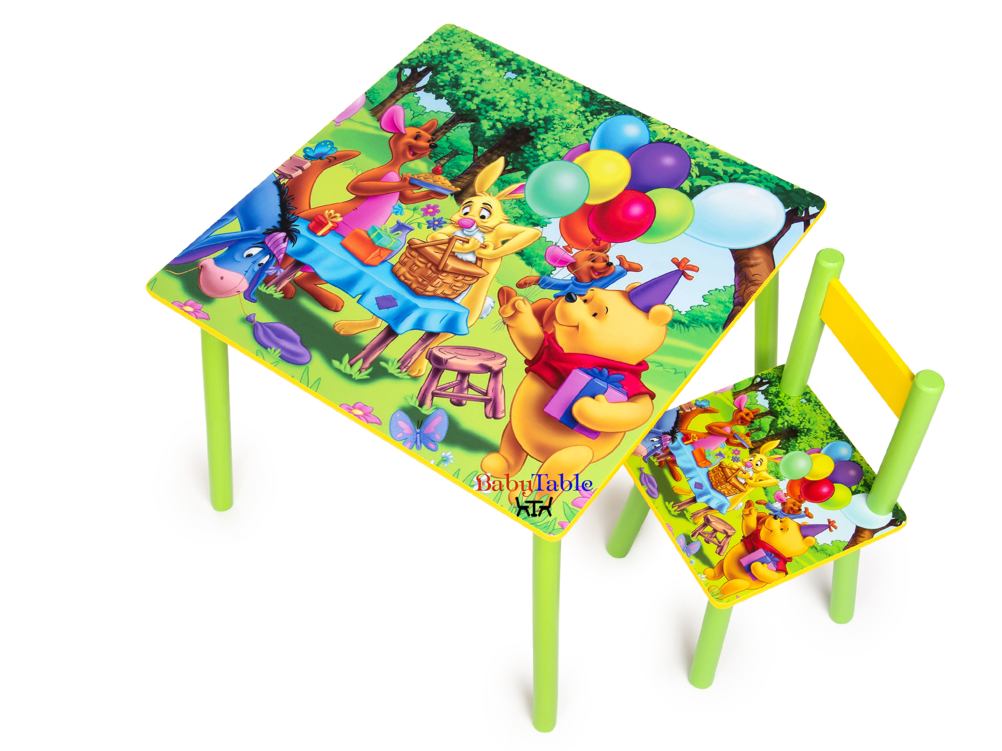 

Детский столик BabyTable Винни Пух с 1 стульчиком B