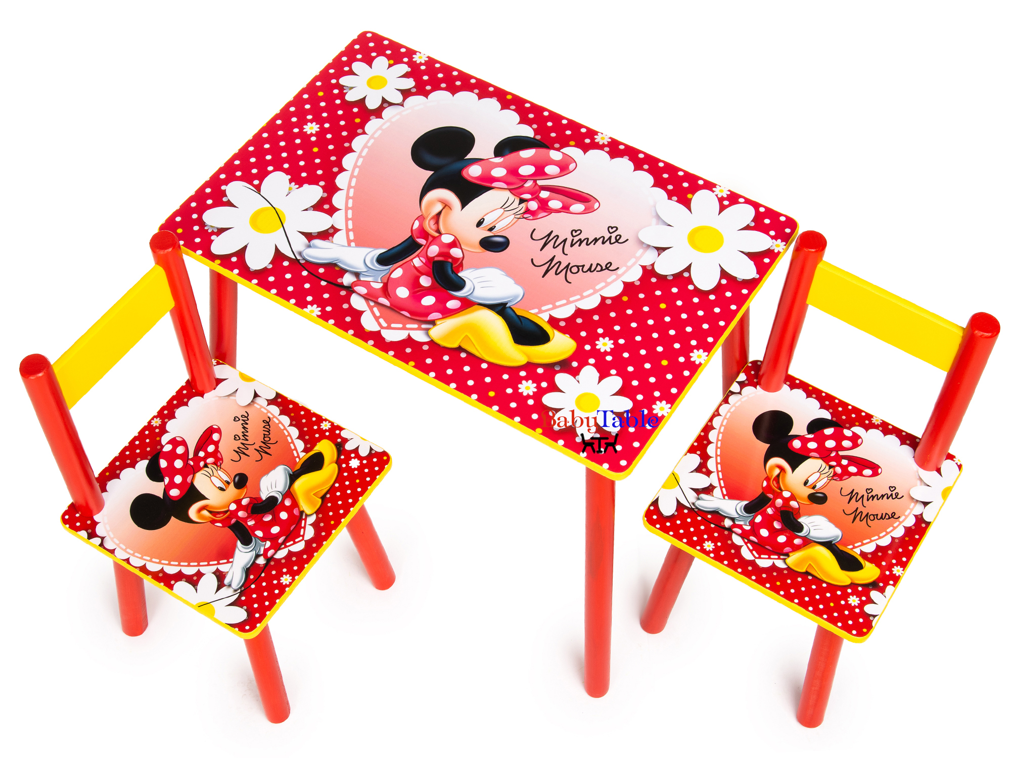

Детский столик BabyTable Мини Маус с 2 стульчиками
