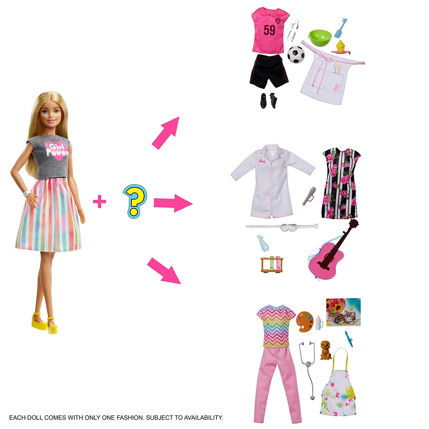 

Кукла Барби Я могу быть Сюрприз Barbie Surprise Careers with Doll and Accessories, Blonde Mattel (GFX84) (887961772579)