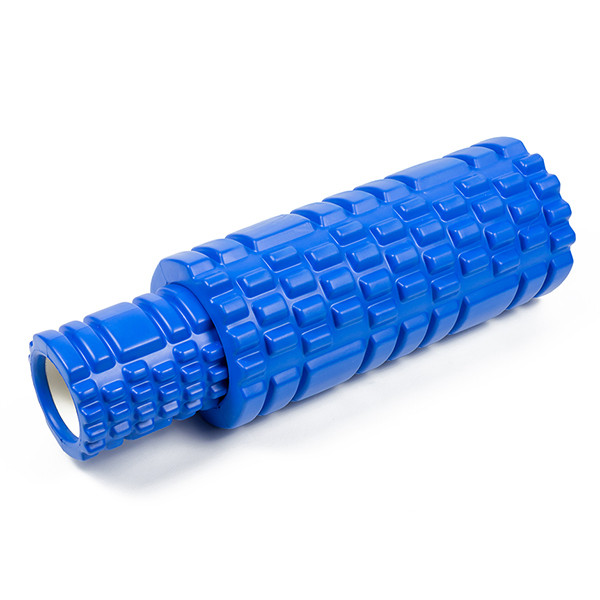 

Массажный ролик EasyFit Grid Roller Double 33 см (цилиндр, роллер) двойной синий