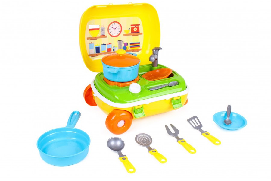 

Игрушка ТехноК, Кухня с набором посуды, 6078