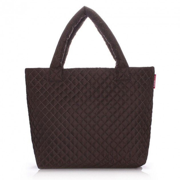 

Сумка женская стеганая Poolparty ECO Brown (P-1290)