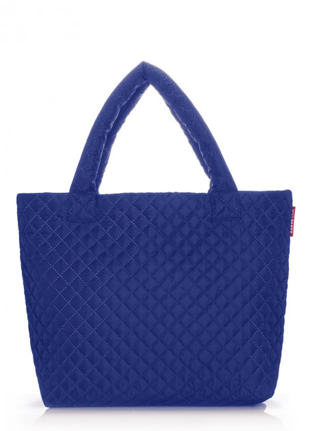 

Сумка женская стеганая Poolparty ECO Bright Blue (P-1289)