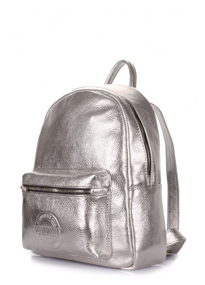 

Городской кожаный рюкзак POOLPARTY Xs 6 л (xs-bckpck-leather-silver)