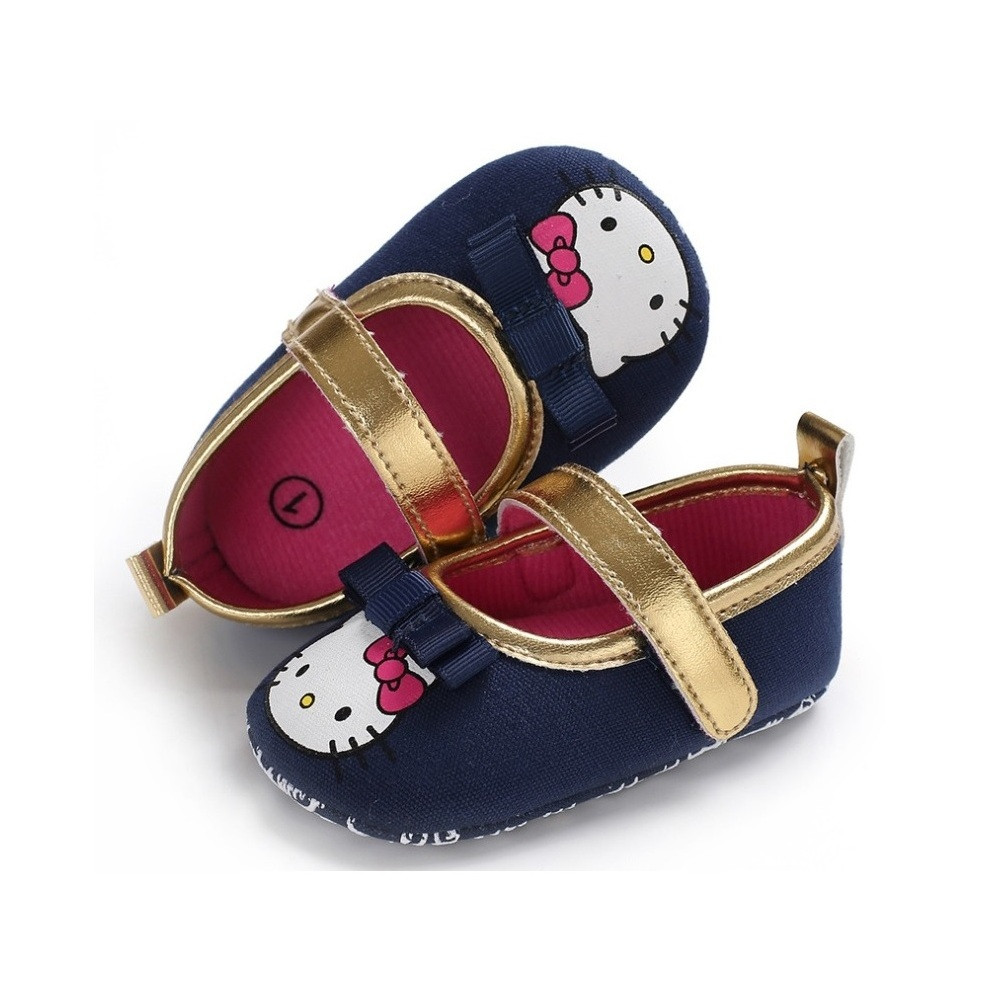 

Пинетки Hello Kitty Nuober для девочки 11 см (длина подошвы) Темно-синие 17001