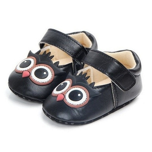 

Пинетки "Совы" My First Shoes для девочки 12 см (длина подошвы) Черные 17069