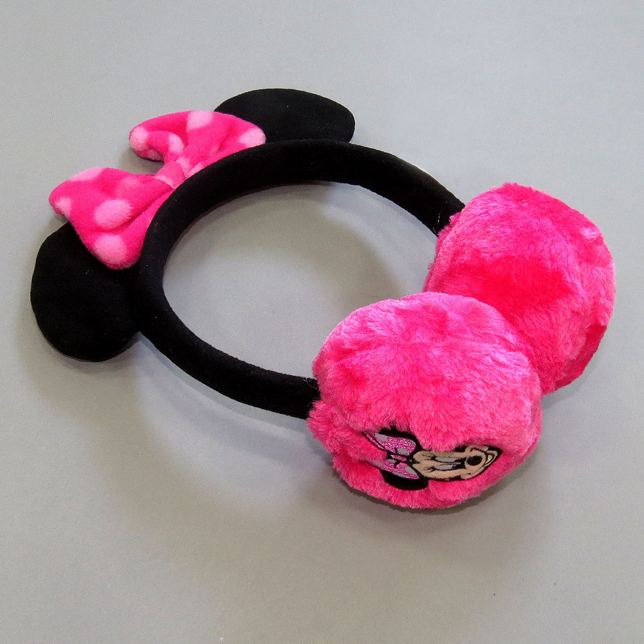 

Наушники меховые Minnie Mouse Fashion kids для девочки, регулируются. От 3-х лет Розовые с черным 15295