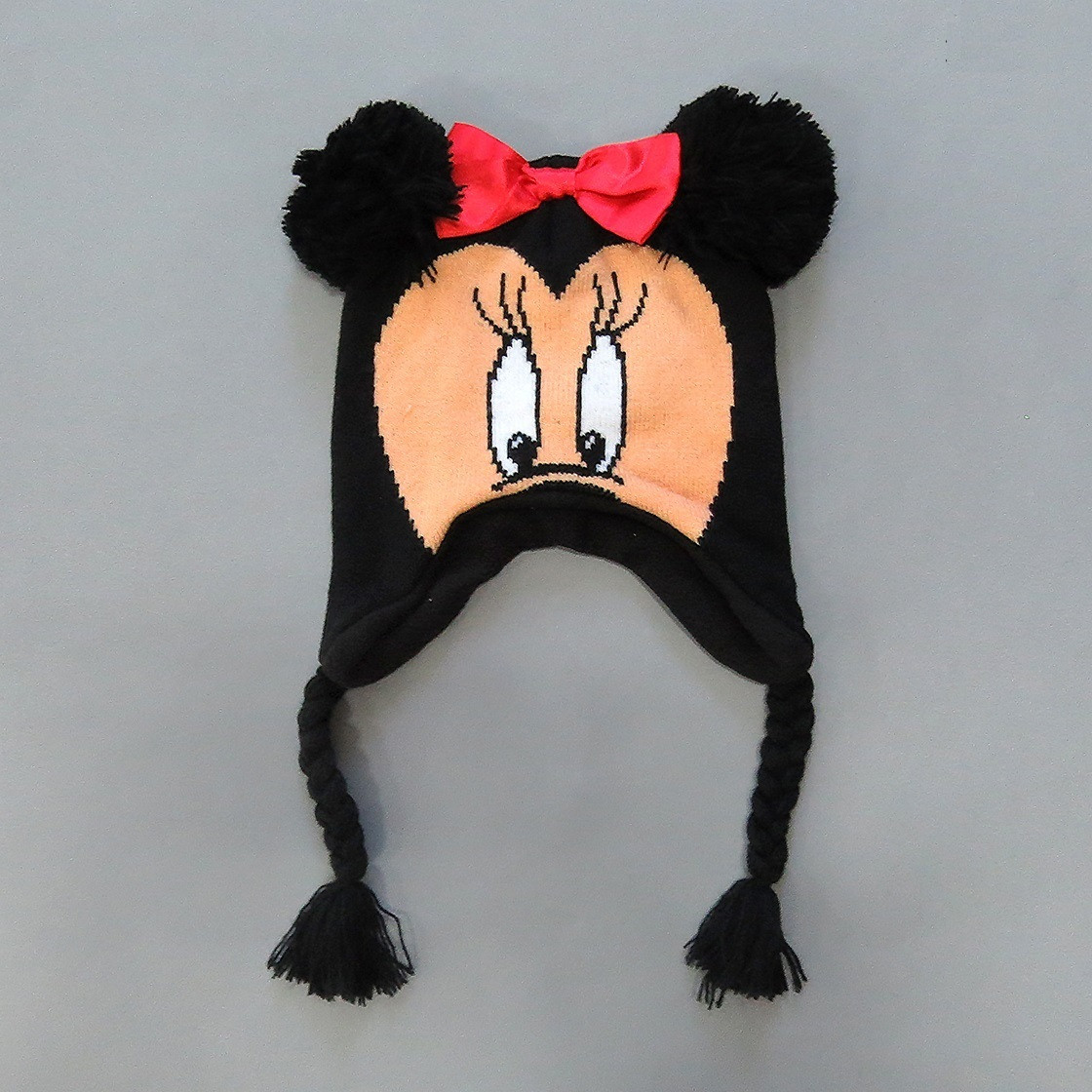 

Теплая шапка Minnie Mouse Disney для девочки 45-50 см Черная 17150
