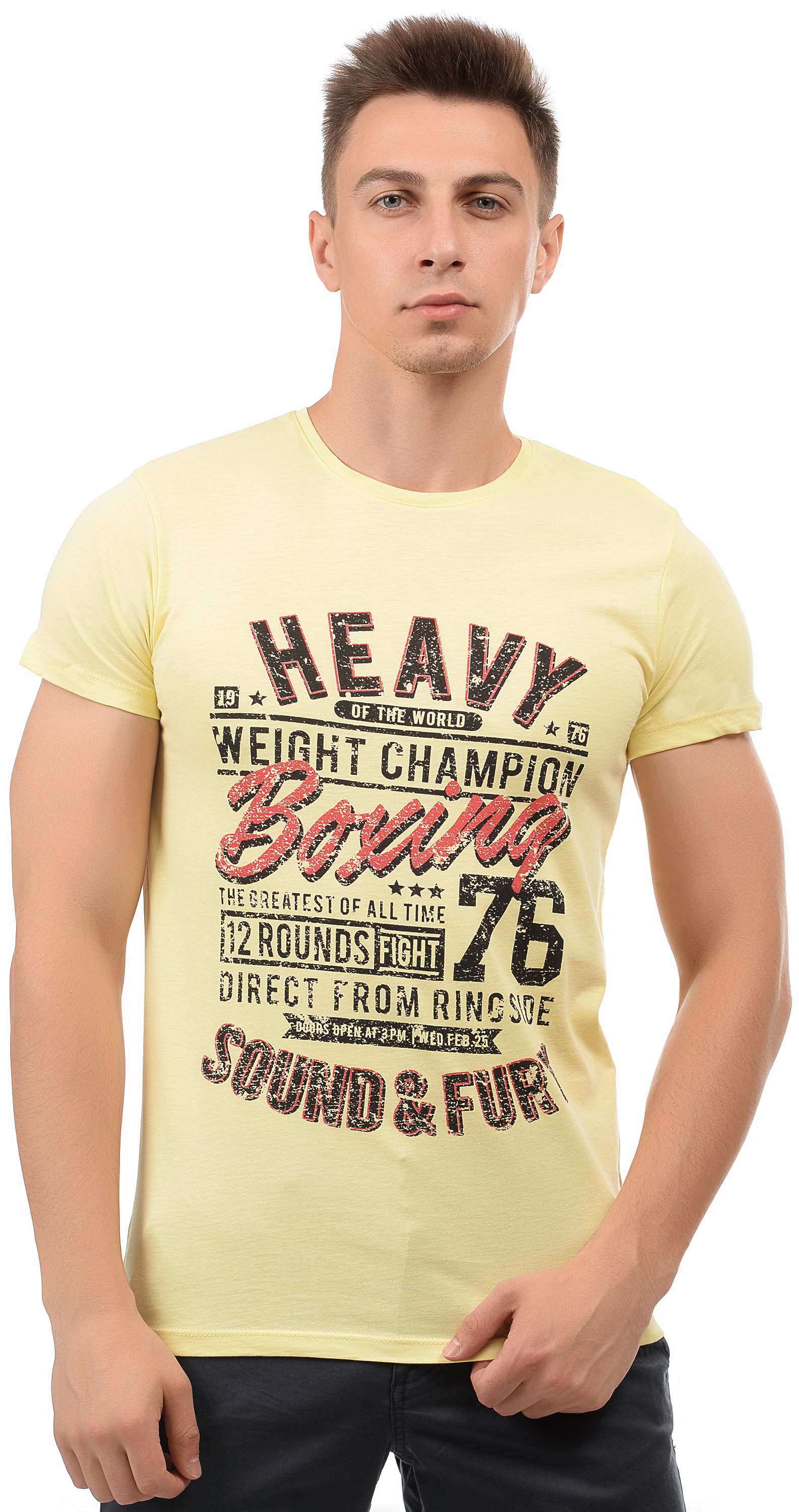 

Футболка Wolee Boxing S (46) Светло желтая