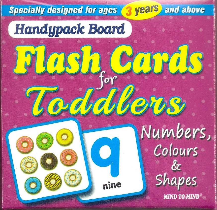 

Картки Handypack Bord Flashcards for Toodlers 3years Numbers,Colours & Shapes