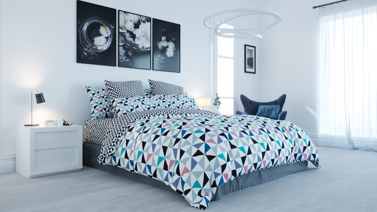 

Комплект постельного белья Balak home Ranforce 312 Mozaika Kb00100 200х215