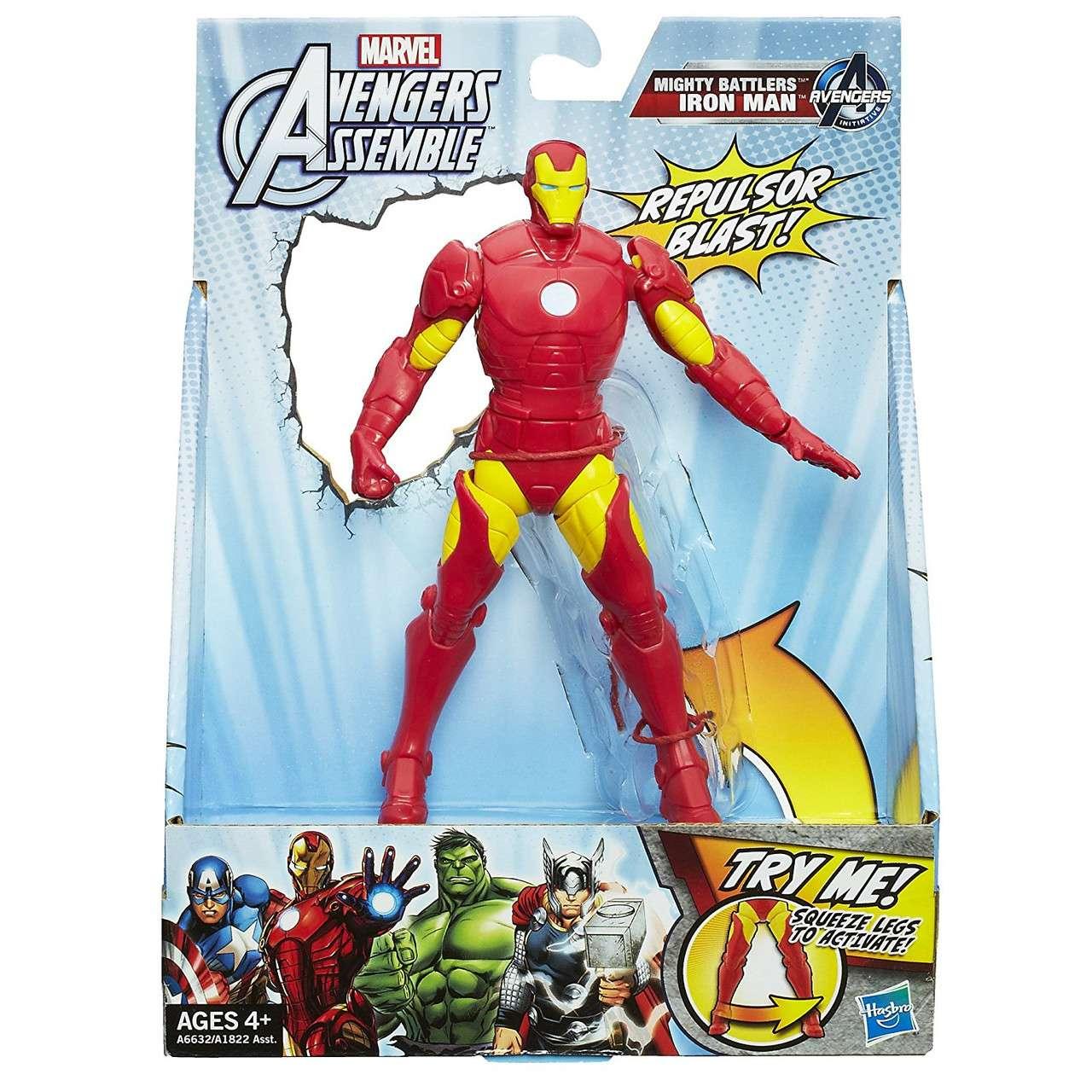 

Подвижная Hasbro фигурка Железный Человек 15 см - Iron Man, Avengers, Assemble, Squeeze -143170